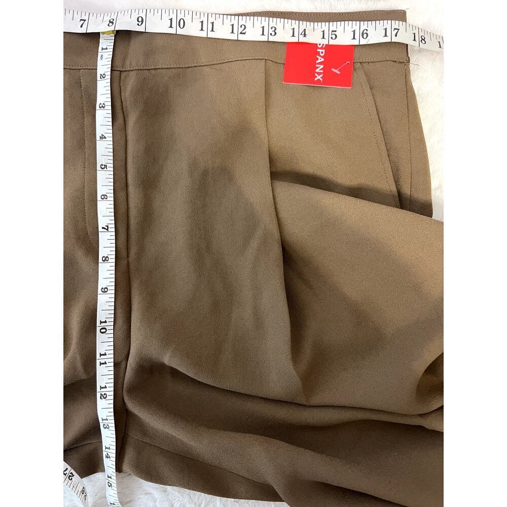 NWT Spanx Carefree Crepe Pleated Trouser Chic Brown 1X - Picture 6 of 9
